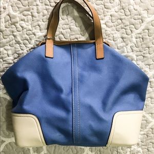 Coach Canvas & Leather Shoulder & Top Handle Bag
